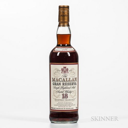 Macallan Gran Reserva 18 Years Old 1979, 1 750ml bottle