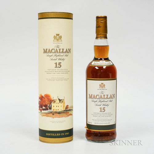Macallan 15 Years Old 1985, 1 750ml bottle (ot)