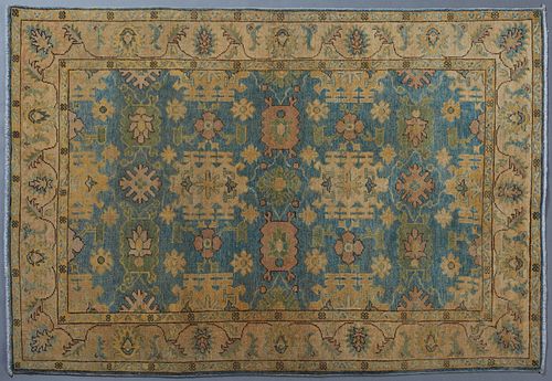 Peshawar Sultanabad Carpet, 4' x 5' 9.