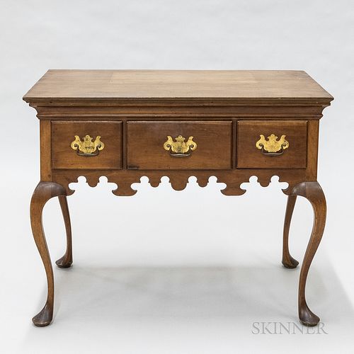 Queen Anne Mahogany High Chest Base