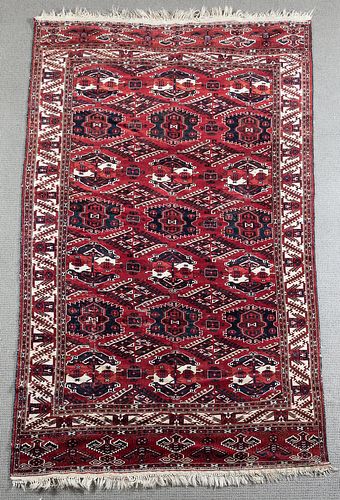 Yomud Turkoman Carpet, Iran, c. 1950.