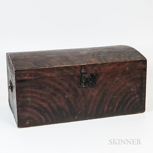 Grain-painted Dome-top Box