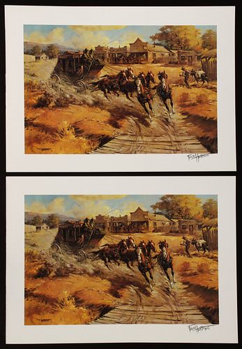 SEVEN OFFSET LITHOGRAPH PRINTS AFTER FRED HARMON