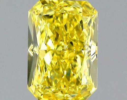 1 ct., Fancy Intense Yellow/VS2, Radiant cut diamond, unmounted, PK1554-01