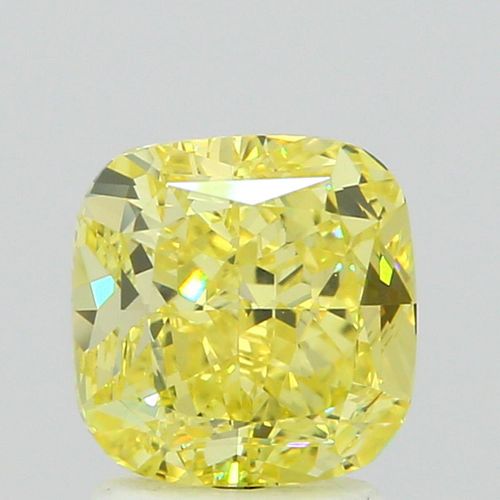 2.02 ct., Fancy Intense Yellow/VS1, Cushion cut diamond, unmounted, PP4756-02