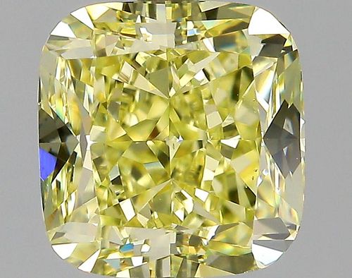2.27 ct., Fancy Yellow/VS2, Cushion cut diamond, unmounted, PP6482-032