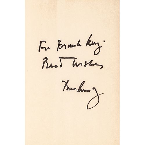 1961 JOHN FITZGERALD KENNEDY Inscribed + Autographed Copy of WHY ENGLAND SLEPT