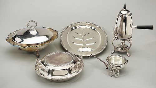 Group of Five Rogers Silver Plate Service Items