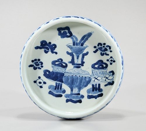 Chinese Blue and White Porcelain Inkstone