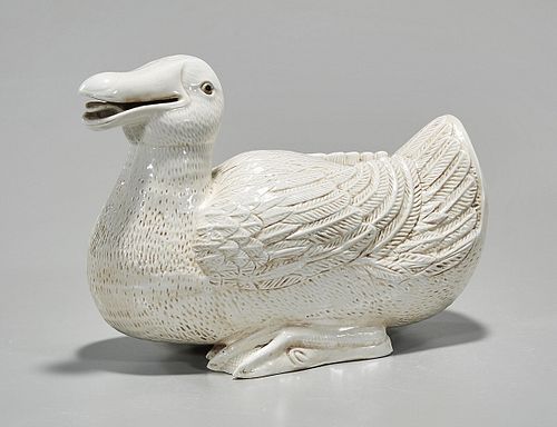 Chinese Glazed Porcelain Duck