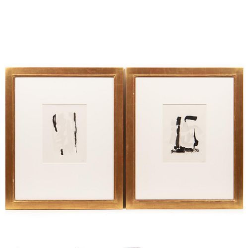 PAIR, JEAN PAUL PARENT ABSTRACT WORKS ON PAPER