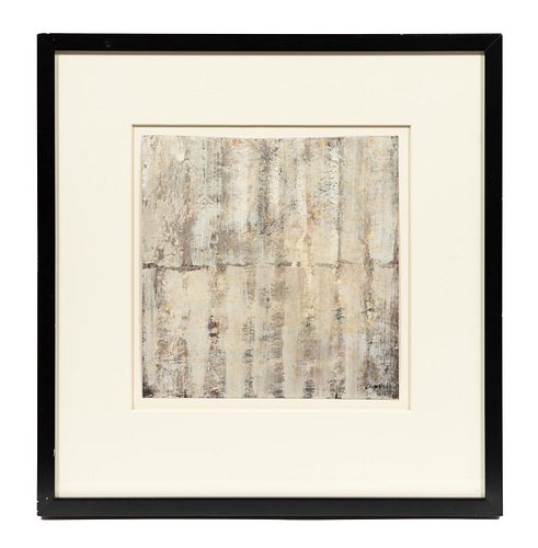 EDWARD ROSS, ABSTRACT MIXED MEDIA ON PAPER, FRAMED