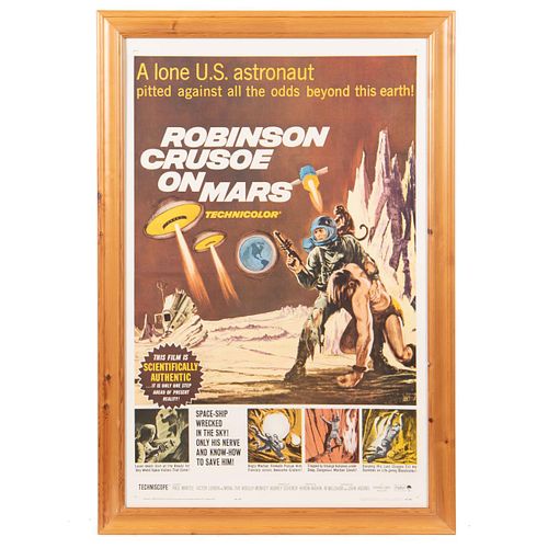 ROBINSON CRUSOE ON MARS 1964 ORIGINAL MOVIE POSTER