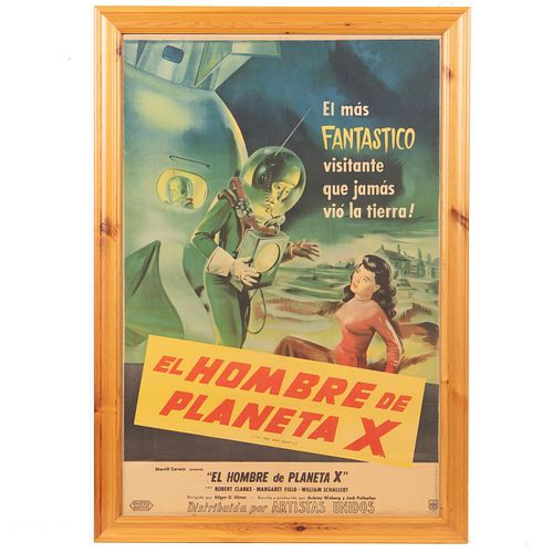 THE MAN FROM PLANET X, 1951 SPANISH VERSION POSTER