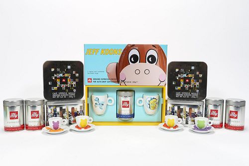 ILLY COLLECTION CUPS: FIVE SETS BY JEFF KOONS