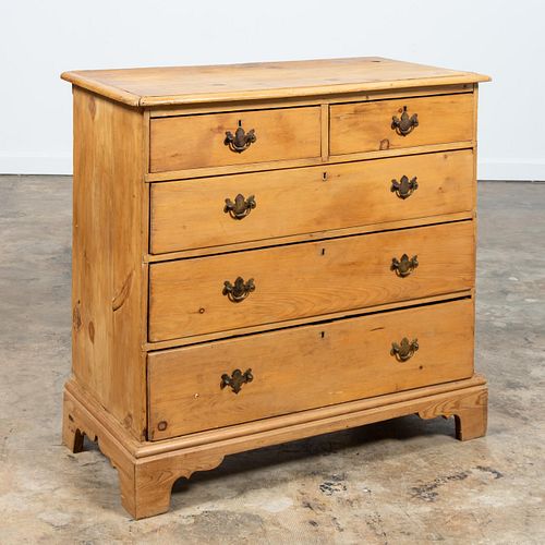 COUNTRY PINE FIVE DRAWER CHEST OF DRAWERS