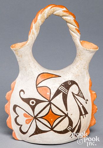 Acoma Indian pottery wedding vase