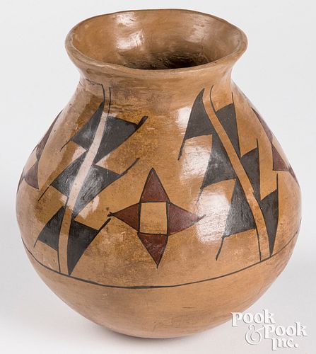 Casa Grande Indian polychrome pottery vase
