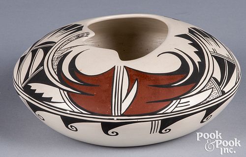Hopi Indian polychrome pottery vessel