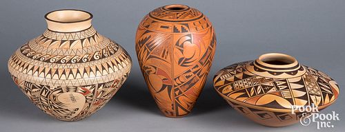 Dee Setalla Hopi polychrome pottery shallow vase