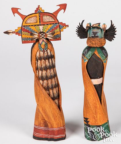Two Donald Howard Jr. Hopi Indian kachina figures