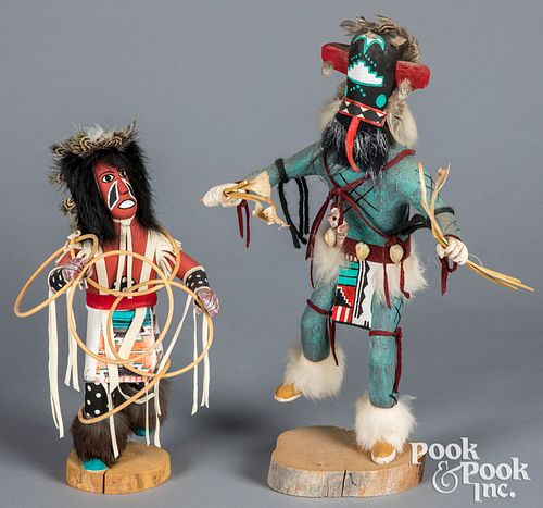 Hopi Indian kachina dancing figures
