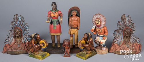 Group of decorative Native American Indian items