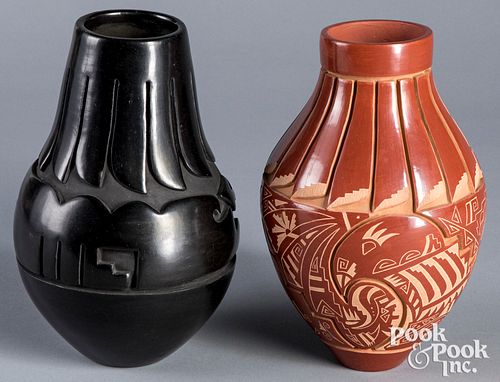 Mida Tafoya Santa Clara blackware pottery etc