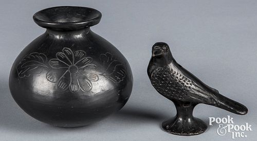 Santa Clara blackware pottery