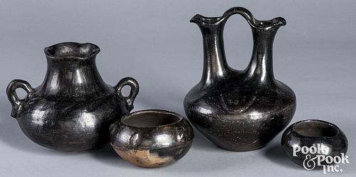 Santa Clara Indian blackware pottery