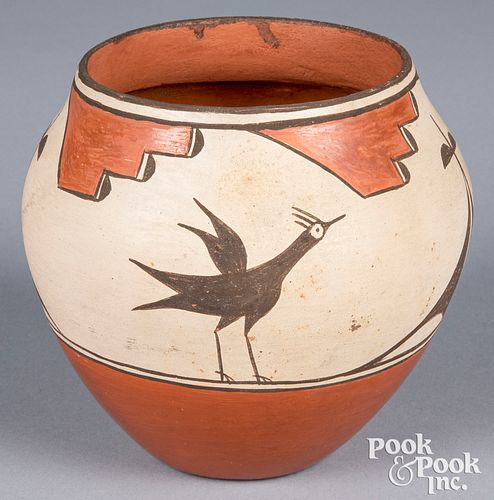 Zia Pueblo Indian polychrome pottery jar