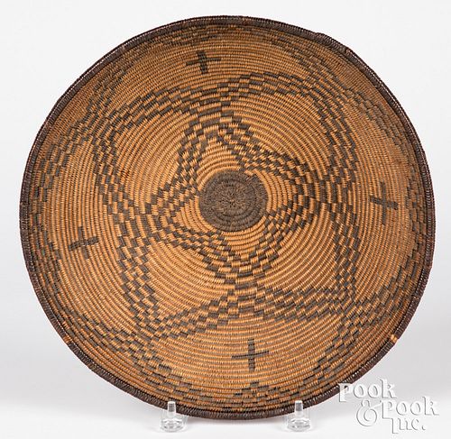 Apache Indian coiled basket