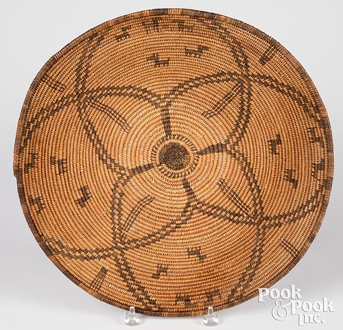 Large Apache Indian coiled basket