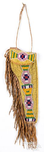 Northern Plains Indian beaded holster