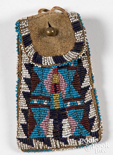 Native American Indian beaded pouch