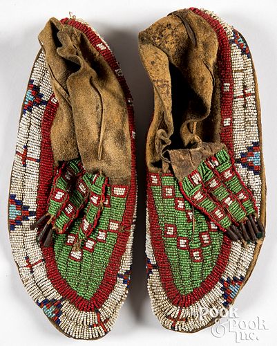 Pair of Native American Indian moccasins