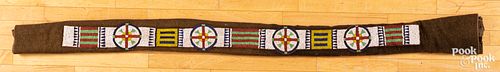 Native American Indian beaded blanket strip