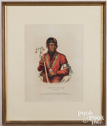 McKenney & Hall Native American Indian lithograph