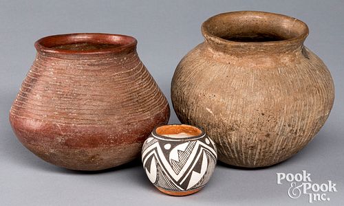 Two pieces of pre-Columbian Casa Grande pottery
