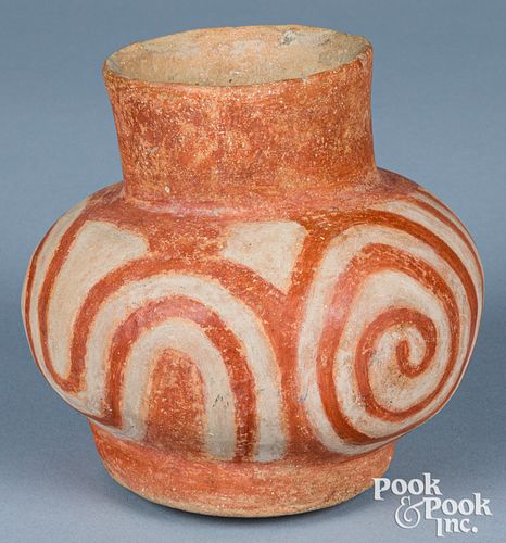 Early Native American Mississippian pottery vessel