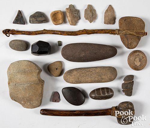 Group of stone artifacts