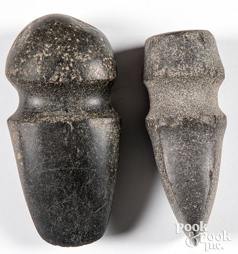 Granite full-grooved axe head