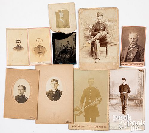 Group of Civil War and post Civil war photos