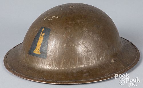 US WWI doughboy 77th Division helmet