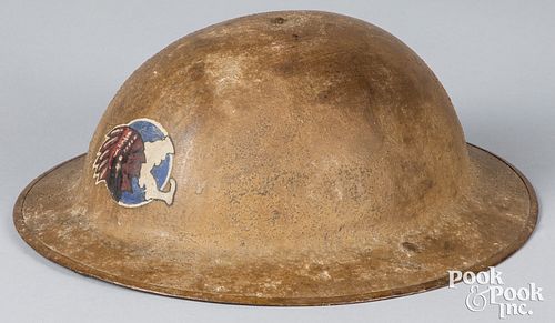 US WWI doughboy M1917 helmet