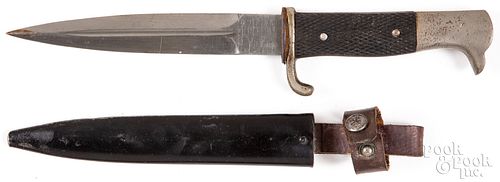 German WWI trench knife and scabbard