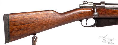 Sporterized Mauser Argentino 1891 Loewe rifle