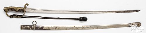 Japanese WWII police dress sword and scabbard