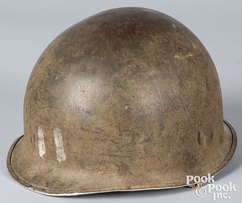 US WWII M1 helmet with fiber liner