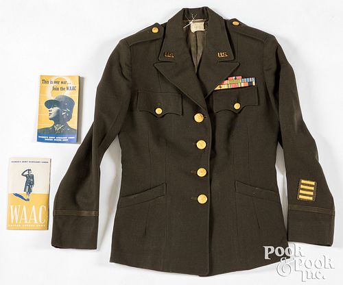 US WWII WAAC jacket, with ribbons